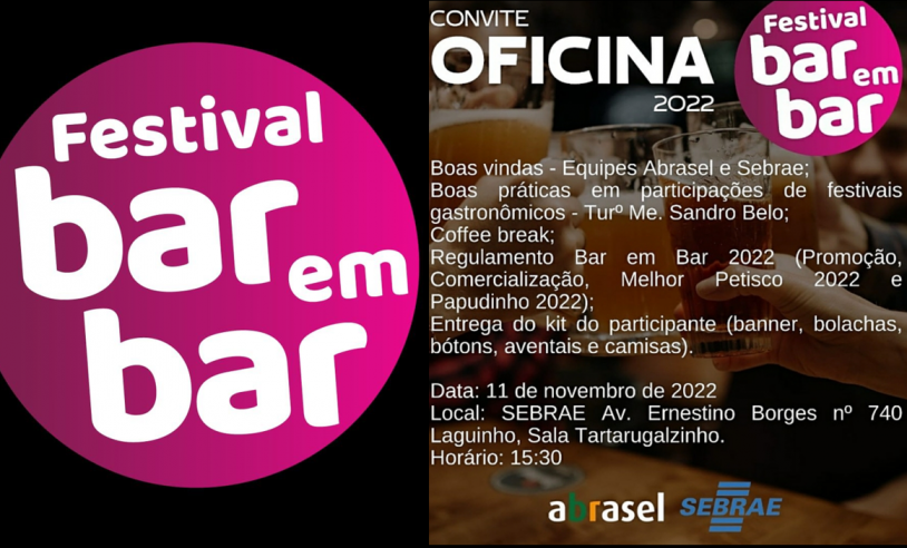 Começou o Festival Bar em Bar - Abrasel